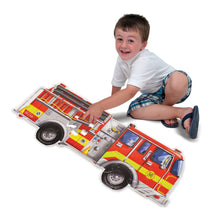 Load image into Gallery viewer, Giant Fire Truck Floor Puzzle - 24pc