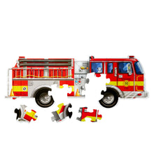 Load image into Gallery viewer, Giant Fire Truck Floor Puzzle - 24pc