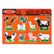Load image into Gallery viewer, Farm Animals Sound Puzzle