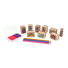 Load image into Gallery viewer, Wooden Princess Stamp Set