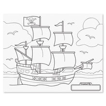 Load image into Gallery viewer, Jumbo Coloring Pad - Blue 11" x 14"