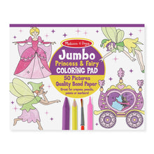 Load image into Gallery viewer, Jumbo Coloring Pad - Princess & Fairy