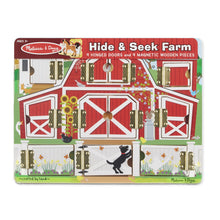 Load image into Gallery viewer, Magnetic Farm Hide & Seek Board
