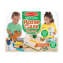 Load image into Gallery viewer, Feed & Groom Horse Care Play Set