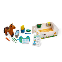 Load image into Gallery viewer, Feed & Groom Horse Care Play Set
