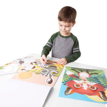 Load image into Gallery viewer, Make-a-Face Sticker Pad - Crazy Animals