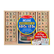 Load image into Gallery viewer, Wooden ABC Activity Stamp Set