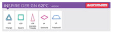 Load image into Gallery viewer, Magformers Inspire Design 62pc Set