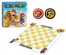 Load image into Gallery viewer, Super Mario vs Bowser Checkers & Tic Tac Toe Combo Set