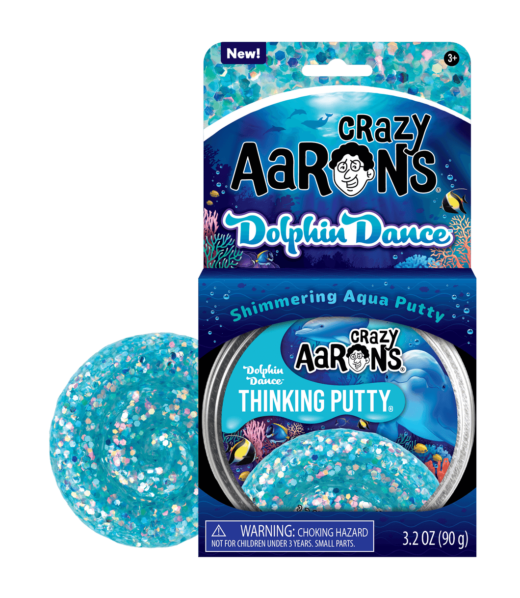 Crazy Aaron's Thinking Putty - Trendsetters - Dolphin Dance Thinking Putty