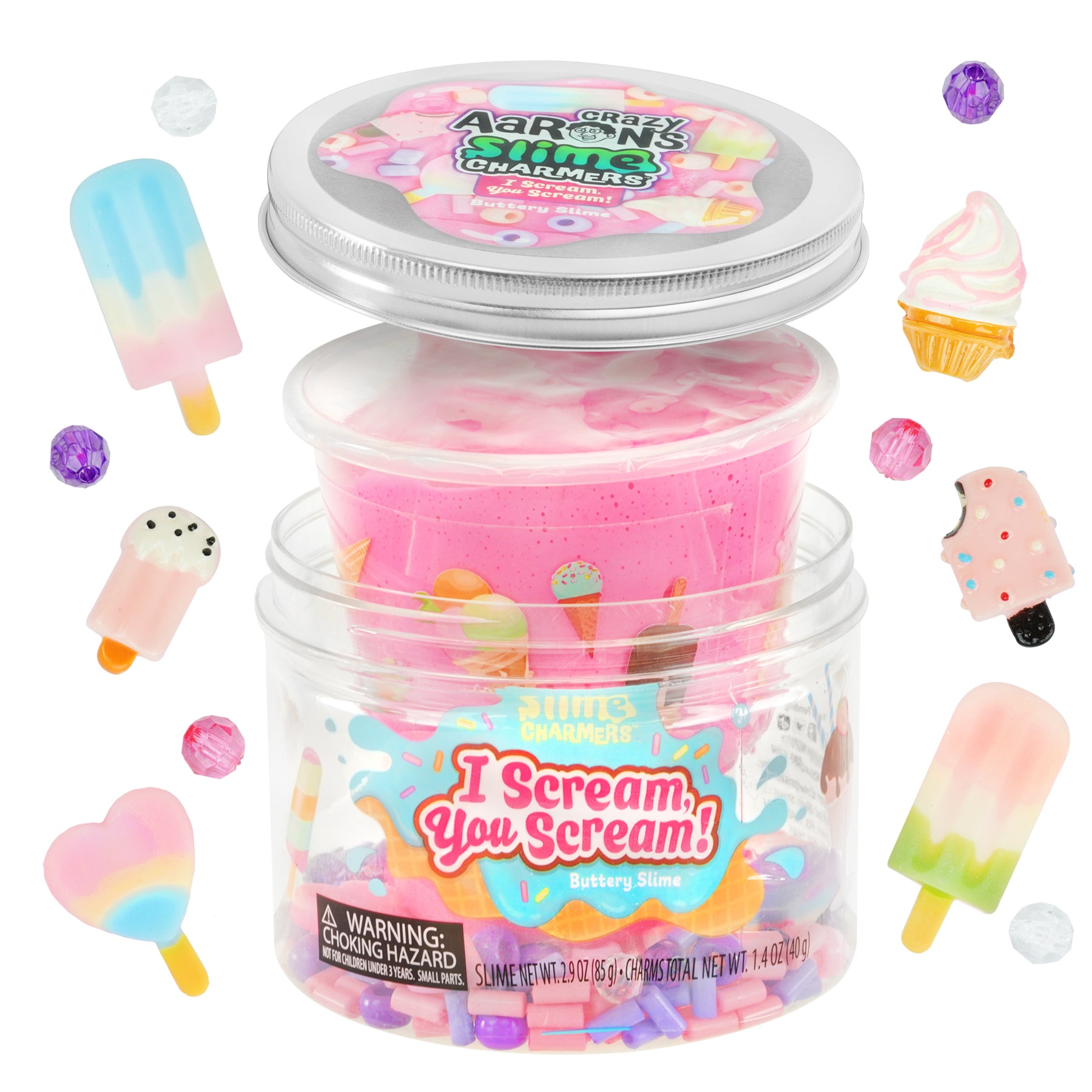 Crazy Aaron's Thinking Putty - Slime Charmers - I Scream, You