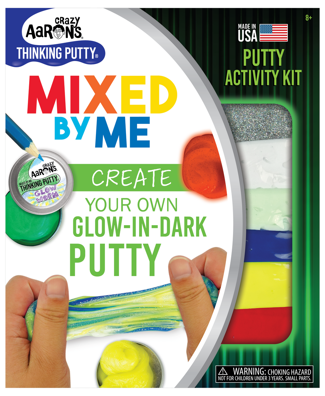 Crazy Aaron's Thinking Putty - Kits - Mixed By Me - Glow