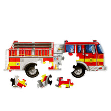 Load image into Gallery viewer, Giant Fire Truck Floor Puzzle - 24pc
