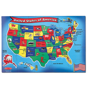 U.S.A. Map Floor Puzzle - 51pc