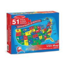 Load image into Gallery viewer, U.S.A. Map Floor Puzzle - 51pc
