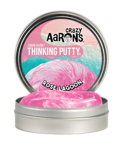 Crazy Aaron's Thinking Putty - Liquid Glass - Rose Lagoon