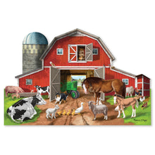 Load image into Gallery viewer, Busy Barn Shaped Floor Puzzle - 32pc
