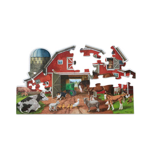Busy Barn Shaped Floor Puzzle - 32pc