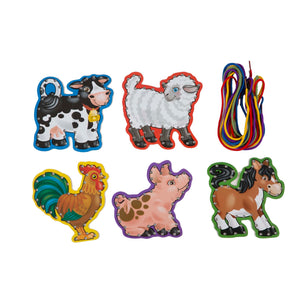 Farm Animals Lace and Trace Panels
