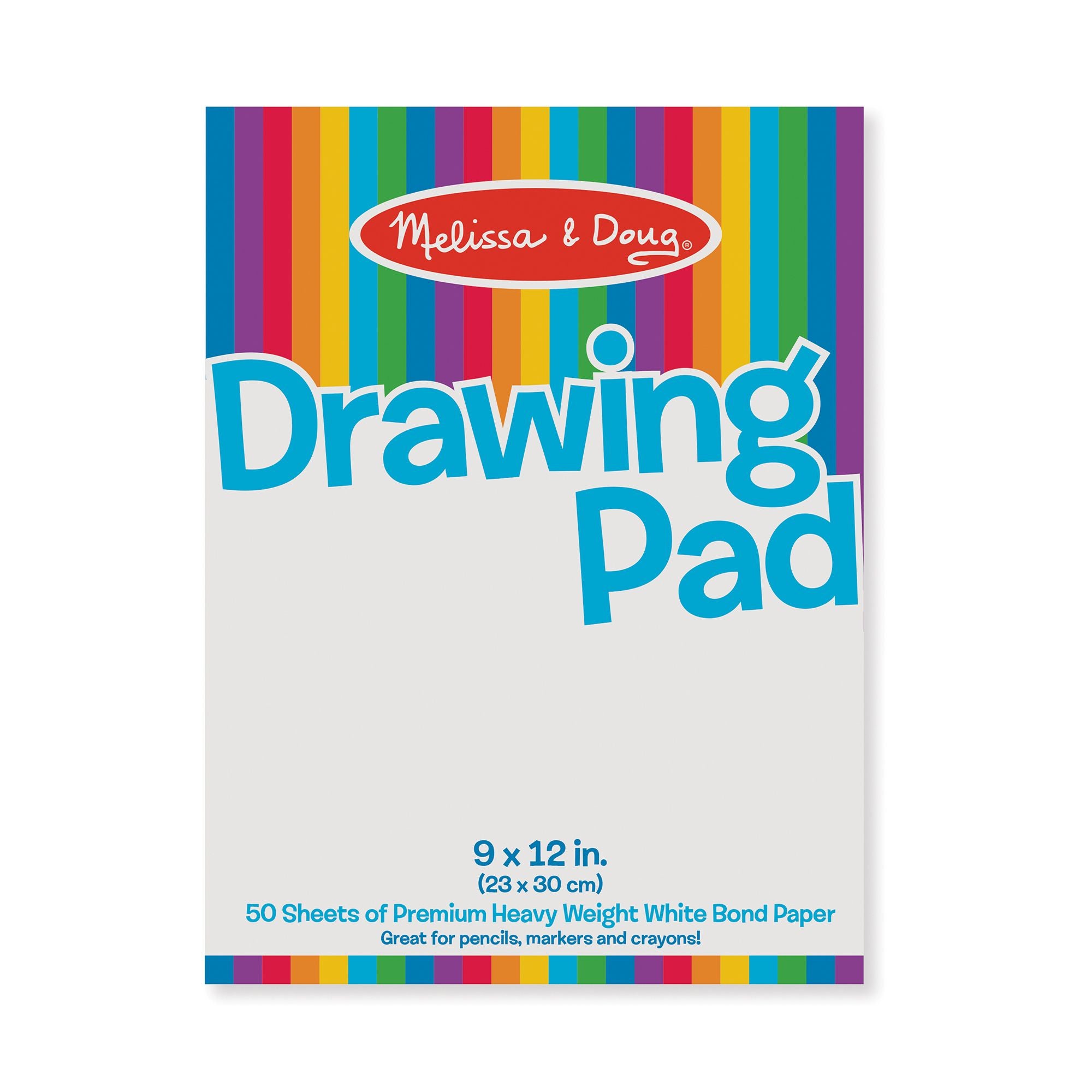 Melissa & Doug Drawing Pad (9 x 12 inches) With 50 Sheets of  White Bond Paper : Melissa & Doug: Toys & Games