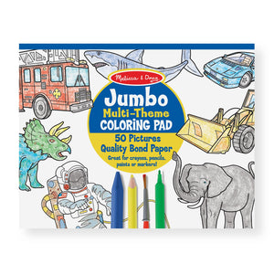 Jumbo Coloring Pad - Blue 11" x 14"