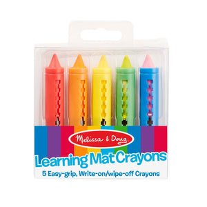 Learning Mat Crayons - 5 colors