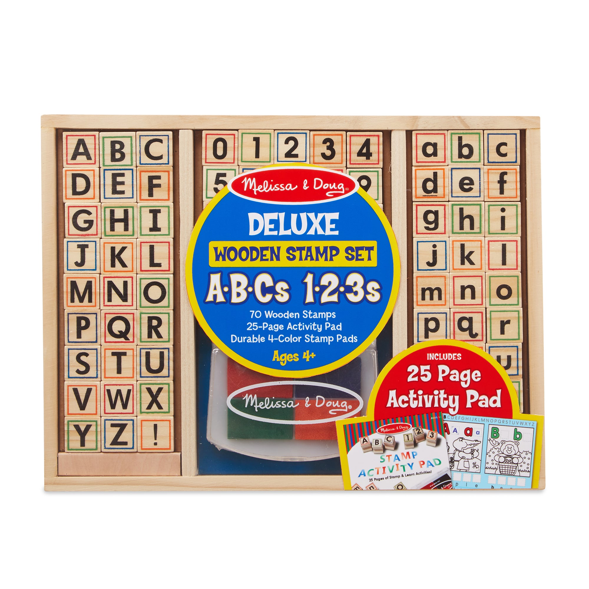 Wooden ABC Activity Stamp Set – Josh's Toys & Games