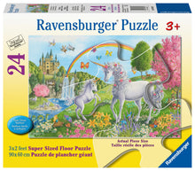 Load image into Gallery viewer, Prancing Unicorns - 24pc Floor Puzzle
