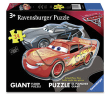 Load image into Gallery viewer, Dueling Cars - 24pc Shaped Floor Puzzle
