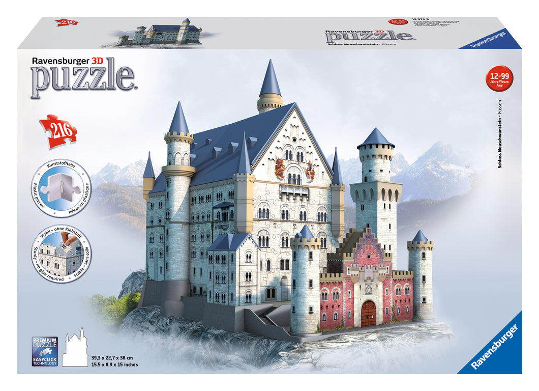 Neuschwanstein Castle - 216pc 3D Puzzle