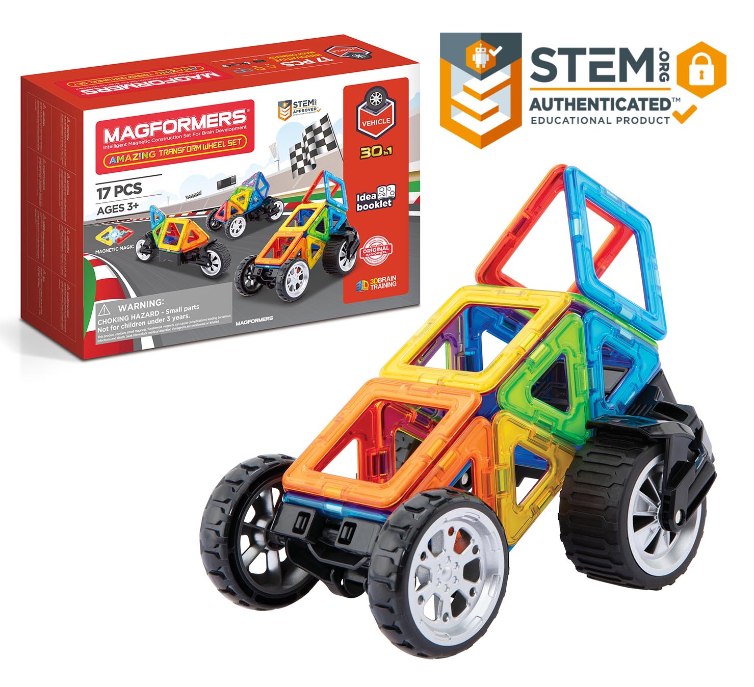 【ご予約品】 wheel 17Pc Transform Amazing Magformers set Toys Josh's – 知育玩具