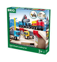 Load image into Gallery viewer, BRIO Rail &amp; Road Loading Set
