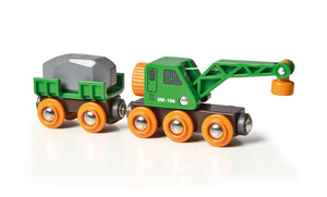 BRIO Clever Crane Wagon