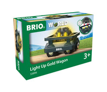 Load image into Gallery viewer, BRIO Light Up Gold Wagon
