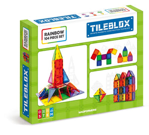 TileBlox Rainbow 104pc