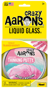 Crazy Aaron's Thinking Putty - Liquid Glass - Rose Lagoon