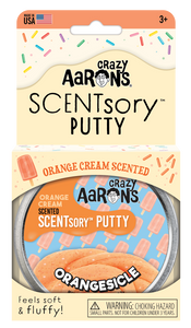 Crazy Aaron's Thinking Putty - SCENTsory-Sweets - Scented Orangesicle