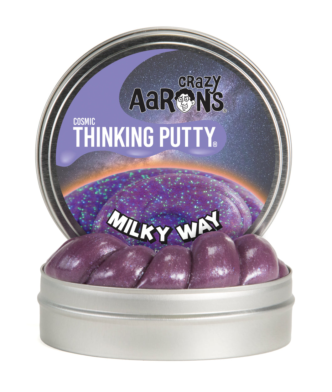 Crazy Aaron's Thinking Putty - Cosmic Glow - Milky Way