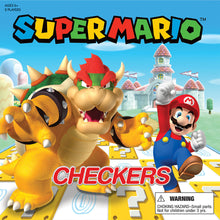 Load image into Gallery viewer, Super Mario vs Bowser Checkers &amp; Tic Tac Toe Combo Set
